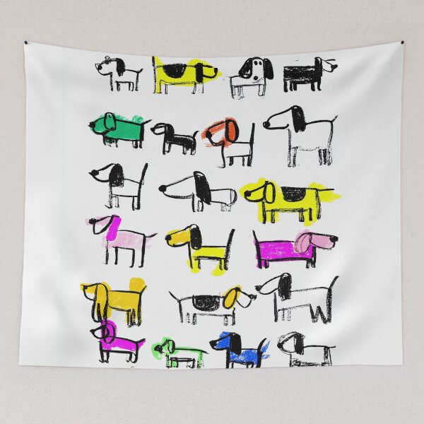Item preview, Cartoon basset hounds designed and sold by lautir.