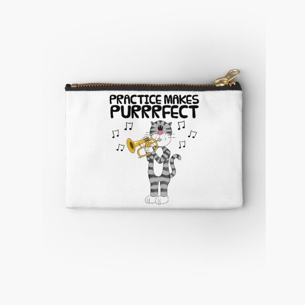Item preview, Cat Playing Flugelhorn, Practice Makes Purrrfect, Musician designed and sold by doodlerob.