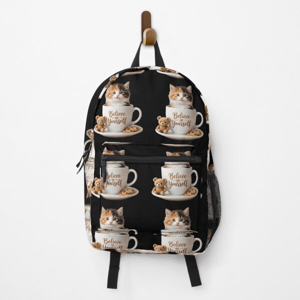 Item preview, Believe In Yourself Cute Cat | Positive Affirmation Mental Health Motivation Gift designed and sold by Basma Designs | Funny Shirts, Stickers & Mugs.