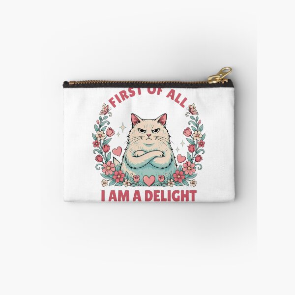 Item preview, First of All I'm a Delight – Funny Sassy Quote in Speech Bubble designed and sold by ArcticFoxStudio.