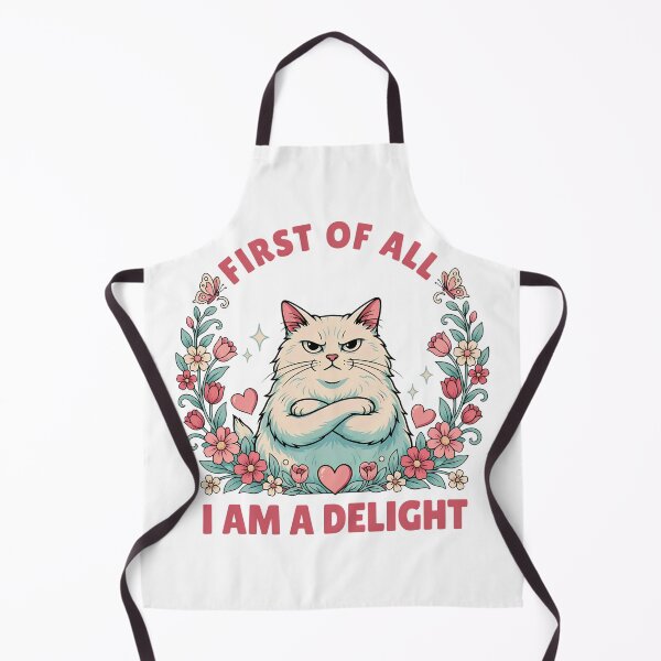 Item preview, First of All I'm a Delight – Funny Sassy Quote in Speech Bubble designed and sold by ArcticFoxStudio.