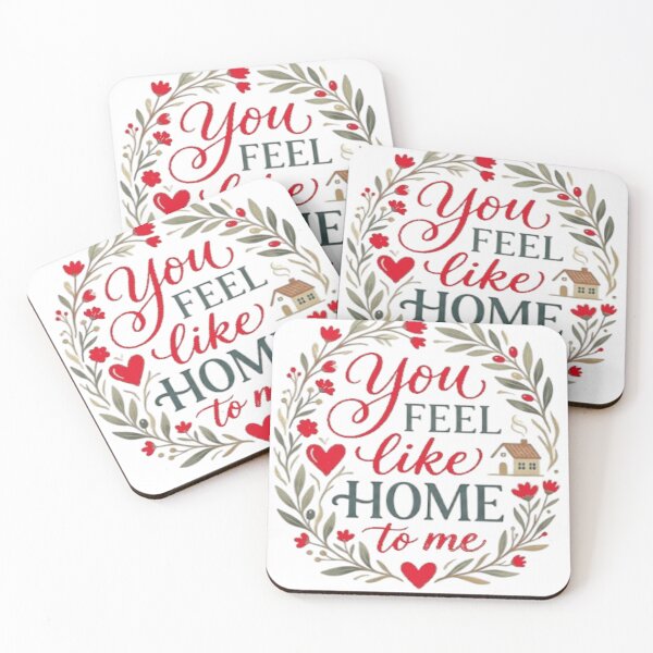 Item preview, You Feel Like Home To Me – Romantic Minimalist Love Quote designed and sold by Salma.Store.