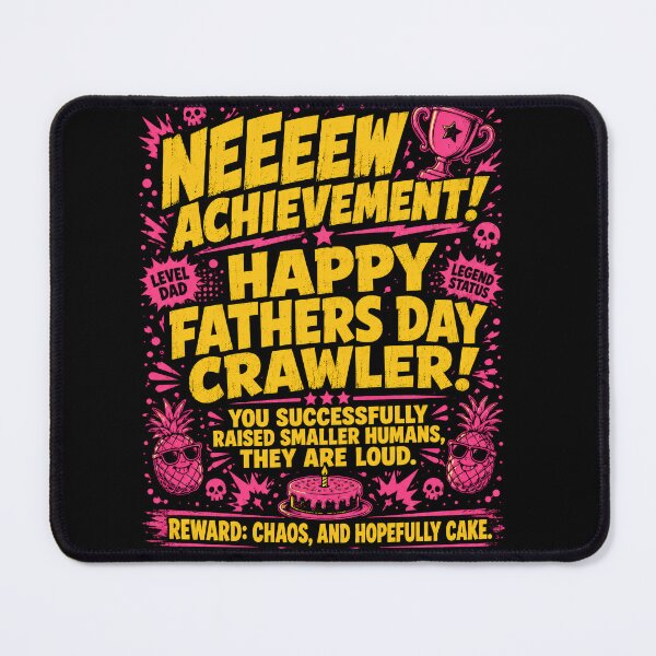 Item preview, New Achievement: Happy Father’s Day Crawler! | Funny Dad Milestone Shirt designed and sold by ArcaneArtistry.