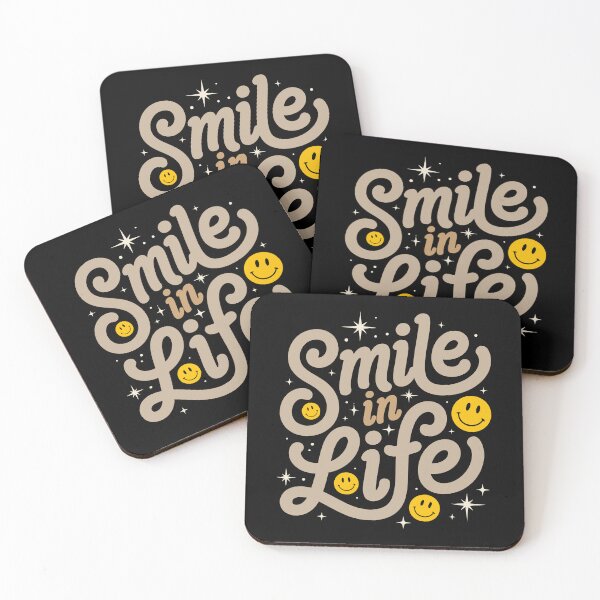 Item preview, Smile in Life Retro Positive Typography Design designed and sold by TipTop GFX.