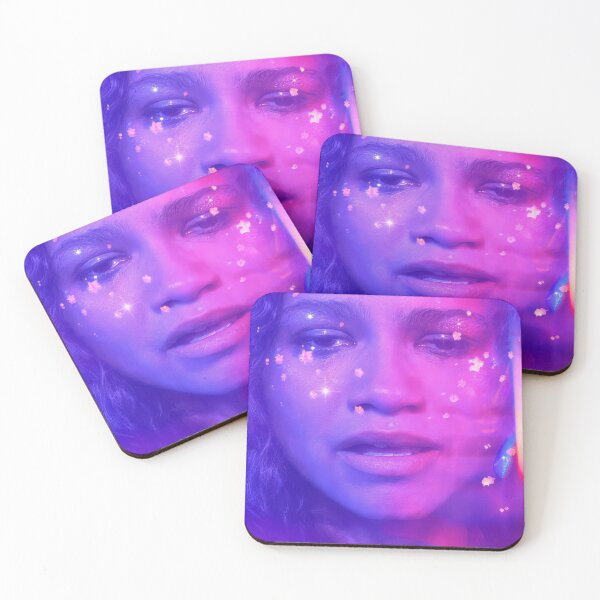 Item preview, Neon Rue Glitter Portrait - Euphoria Aesthetic designed and sold by y2kponyclub.