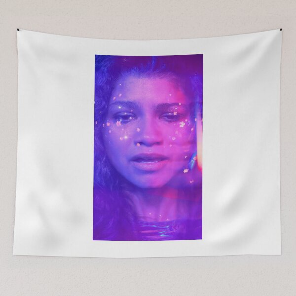 Item preview, Neon Rue Glitter Portrait - Euphoria Aesthetic designed and sold by y2kponyclub.