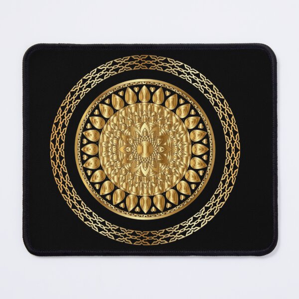 Item preview, Golden Mandala Medallion | Elegant Geometric Ornament designed and sold by Rawafi Art Studio.