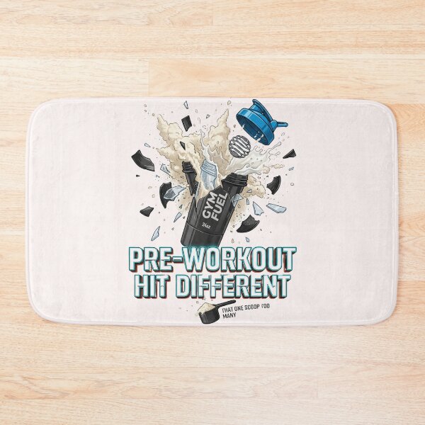 Item preview, Pre Workout Hit Different Funny Gym Energy designed and sold by pradeepvisuals.