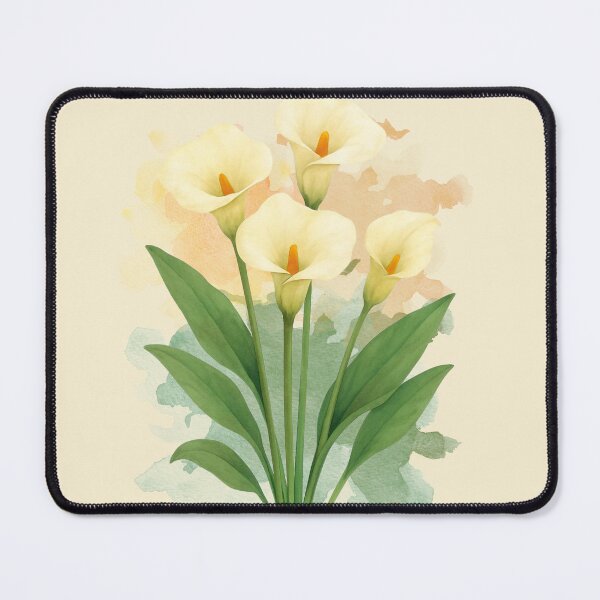 Item preview, calla lilies // watercolor botanical study designed and sold by Creativ_Design.