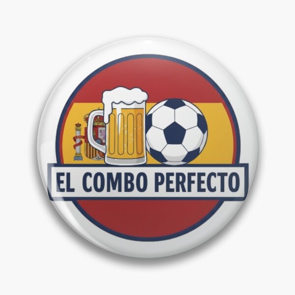 Item preview, The Winning Combo: Beer and Football - Spanish Version designed and sold by digital.stickerperso.com.