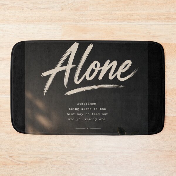 Item preview, ALONE – Finding Peace in Silence | Self Discovery Quote designed and sold by NovaInfinityStudio.