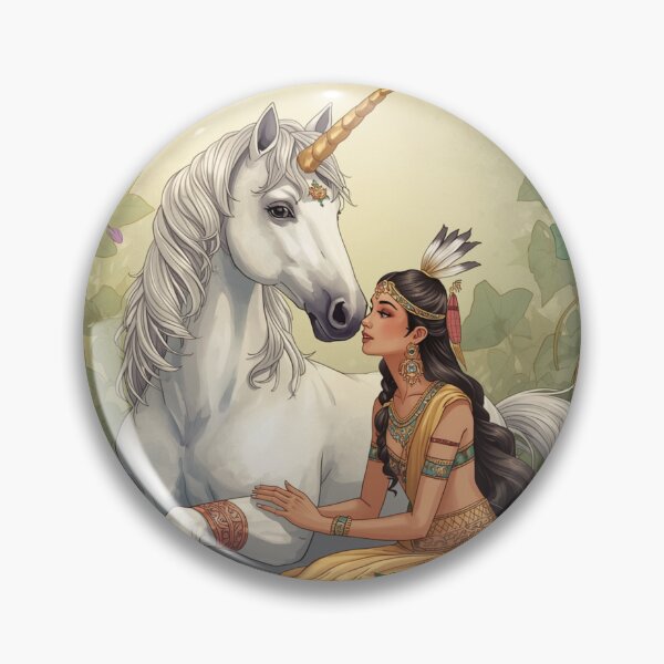 Item preview, Indian Princess Saraswati With A Unicorn designed and sold by jessypaul027.
