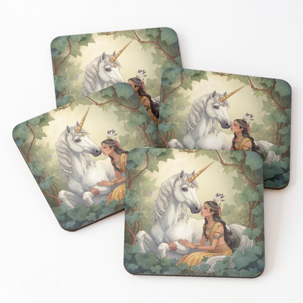 Item preview, Indian Princess Saraswati With A Unicorn designed and sold by jessypaul027.