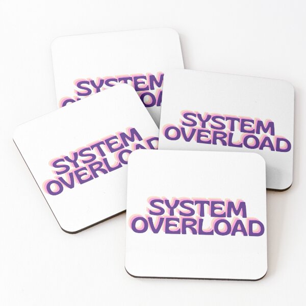 Item preview, System Overload Funny Tech Burnout Retro Text designed and sold by Snowy Studio Designs.