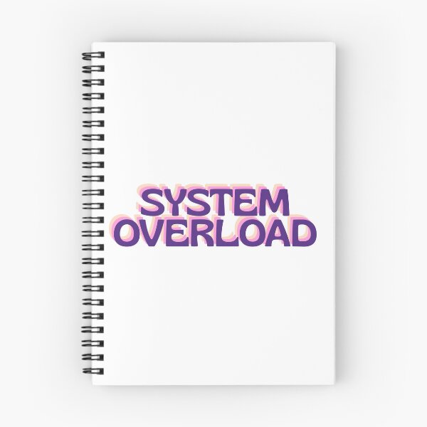 Item preview, System Overload Funny Tech Burnout Retro Text designed and sold by Snowy Studio Designs.