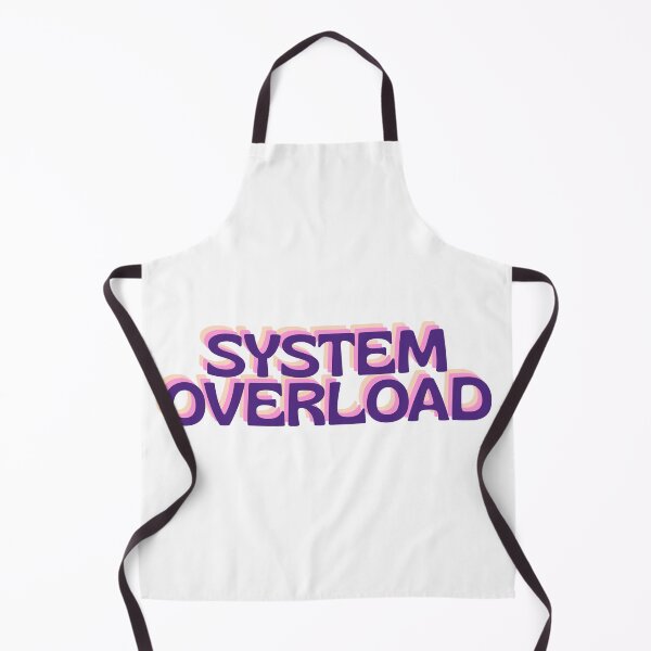 Item preview, System Overload Funny Tech Burnout Retro Text designed and sold by Snowy Studio Designs.