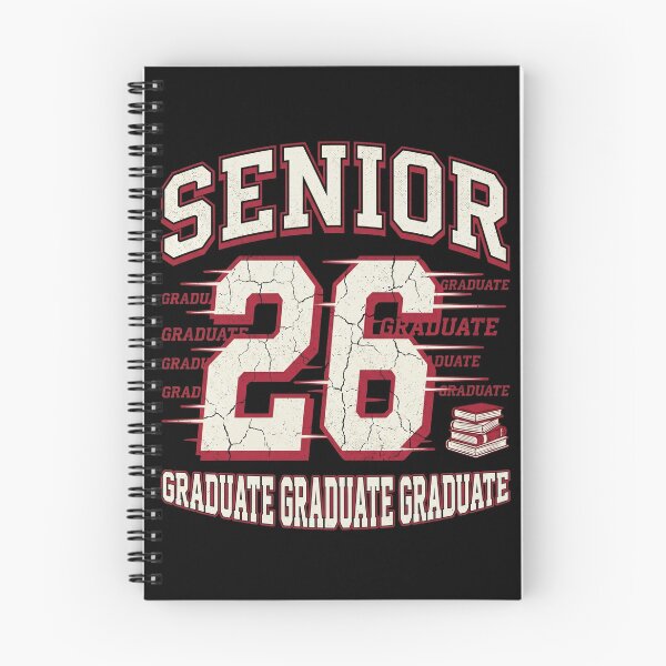 Item preview, Senior 26 Collegiate Graduation Distressed Typography designed and sold by TeNovaStudio.