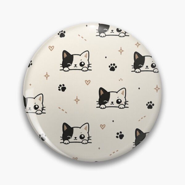 Item preview, Cute Peeking Cat Pattern Blanket – Kawaii Black and White Kitten Toss Pattern Cozy Throw Blanket designed and sold by IconicDesignsXd.