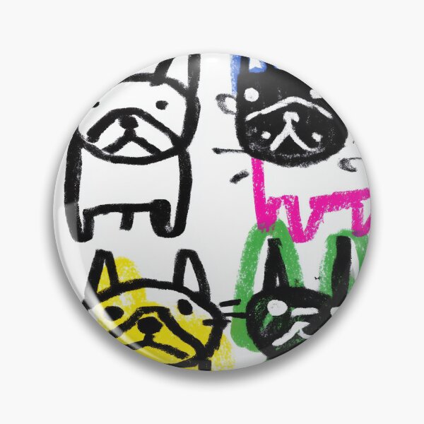 Item preview, Cartoon French bulldogs designed and sold by lautir.