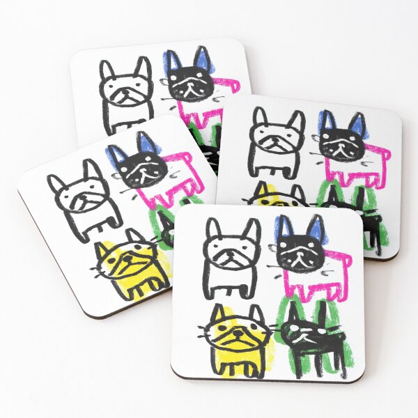 Item preview, Cartoon French bulldogs designed and sold by lautir.
