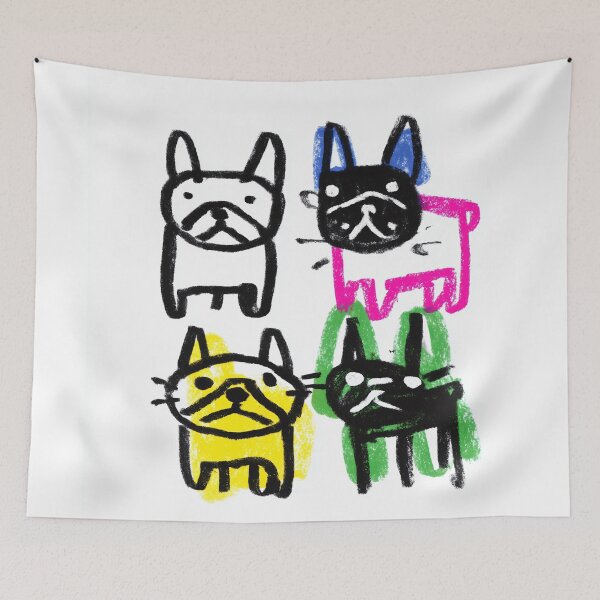 Item preview, Cartoon French bulldogs designed and sold by lautir.