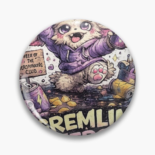 Item preview, Gremlin Energy – Cute Chaos Monster Sticker designed and sold by Wander Pop Studio.