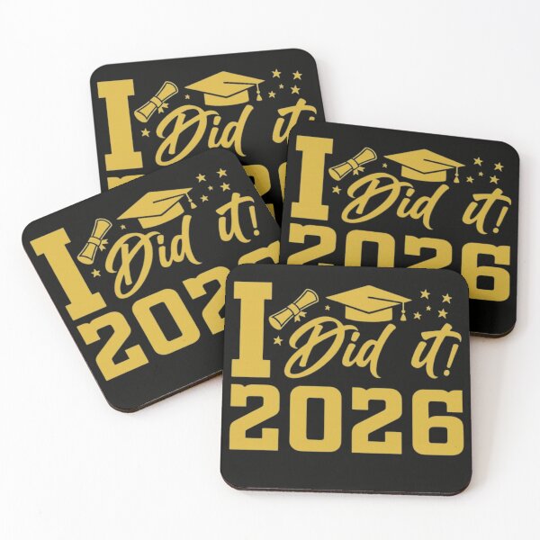 Item preview, I Did It Class of 2026 Graduation Gold Aesthetic Senior Gift designed and sold by haitrieuic96.