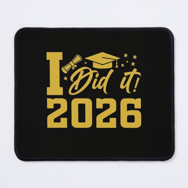 Item preview, I Did It Class of 2026 Graduation Gold Aesthetic Senior Gift designed and sold by haitrieuic96.