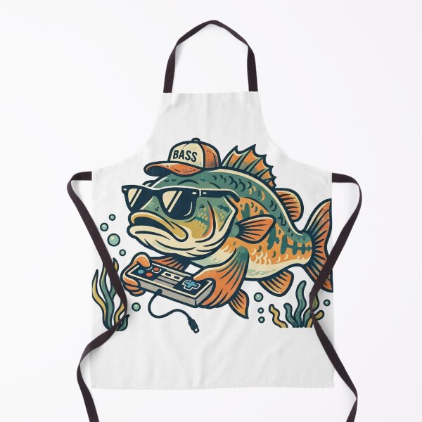 Item preview, Retro Gamer Bass Fishing Funny Fish Controller designed and sold by TeNovaStudio.