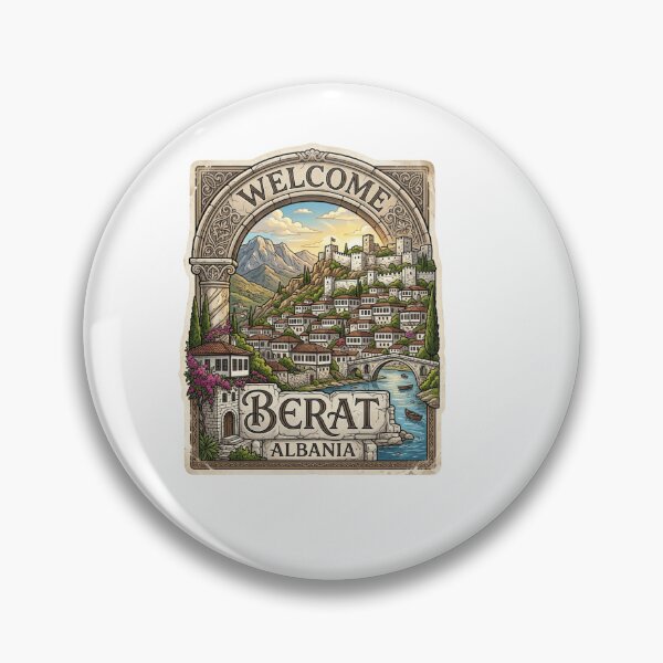 Item preview, Welcome Berat Albania Travel Sticker designed and sold by Imaginarium of Chaos falcon88 .