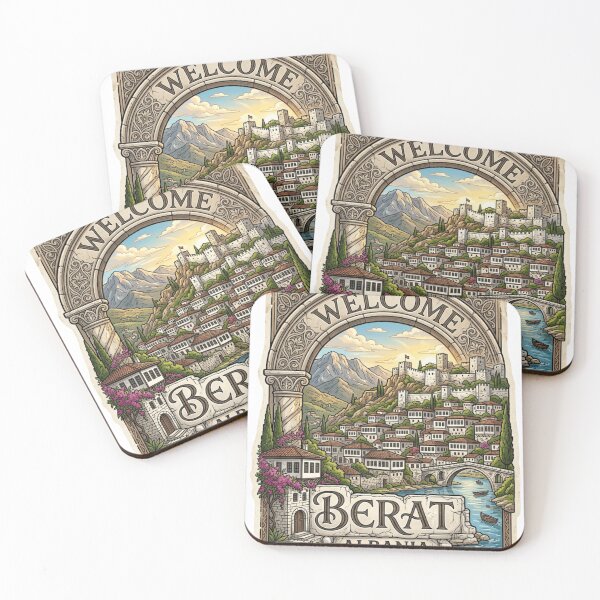 Item preview, Welcome Berat Albania Travel Sticker designed and sold by Imaginarium of Chaos falcon88 .