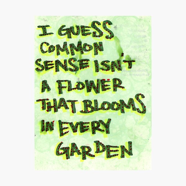 Item preview, Common Sense designed and sold by ElvisSantanaArt.