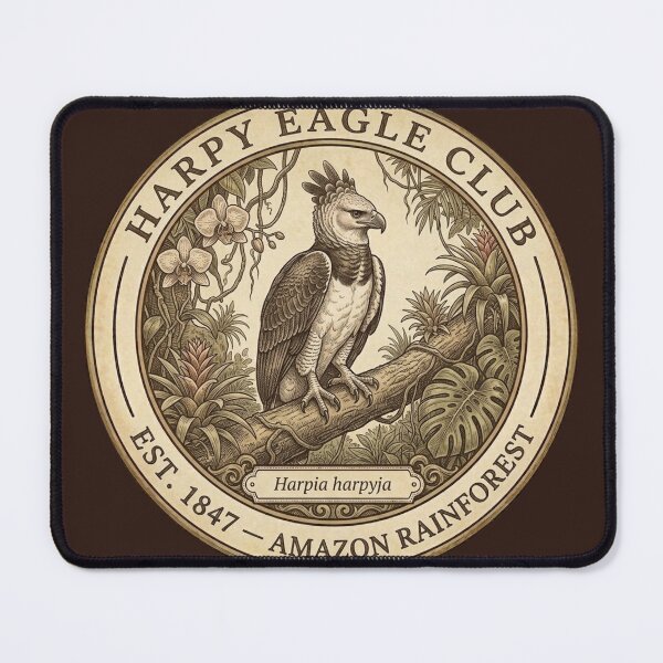 Item preview, Harpy Eagle Apex Predator Club Vintage Badge Amazon designed and sold by CalmCapy Co.