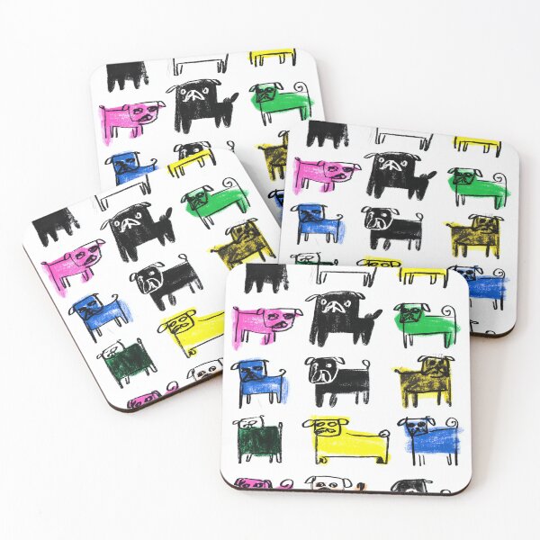 Item preview, Cartoon Pug dogs designed and sold by lautir.