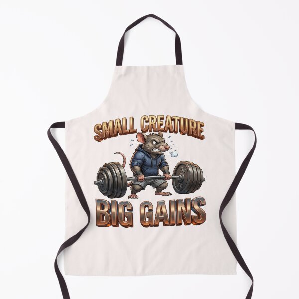 Item preview, Small Creature Big Gains Funny Gym Rat designed and sold by pradeepvisuals.