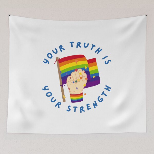 Item preview, Your Truth is your Strength Happy Pride Month Celebration 2026 rainbow LGBTQIA  designed and sold by Smuchie.