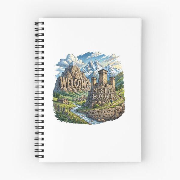 Item preview, Welcome Mestia Georgia Mountain Travel Sticker Souvenir Summer Edition designed and sold by Imaginarium of Chaos falcon88 .