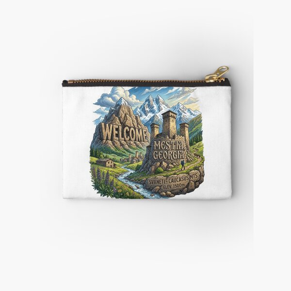 Item preview, Welcome Mestia Georgia Mountain Travel Sticker Souvenir Summer Edition designed and sold by Imaginarium of Chaos falcon88 .