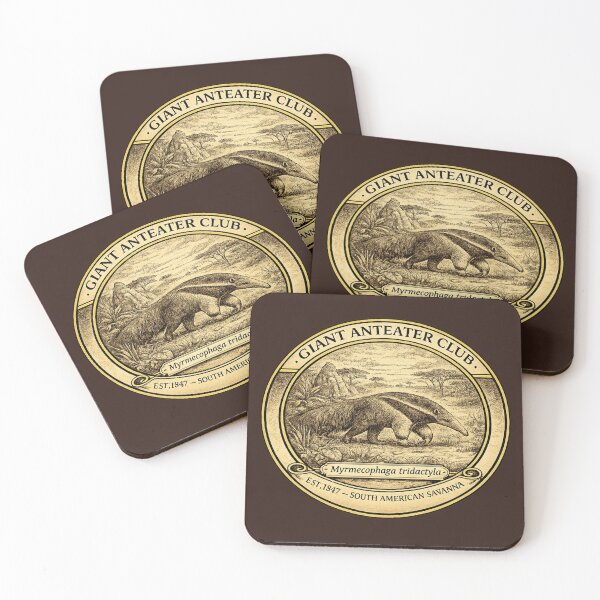 Item preview, Giant Anteater Club Vintage Badge South American Art designed and sold by CalmCapy Co.