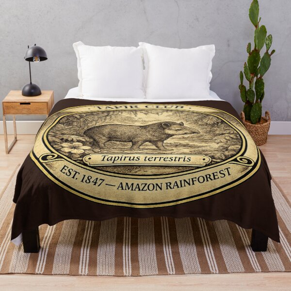 Item preview, Tapir Club Vintage Badge Amazon Rainforest Wildlife designed and sold by CalmCapy Co.
