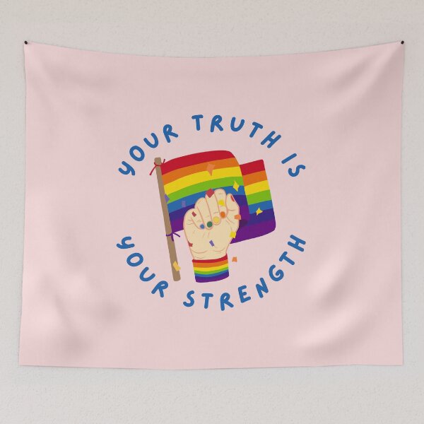 Item preview, Your Truth is your Strength Happy Pride Month Celebration 2026 rainbow LGBTQIA  designed and sold by Smuchie.