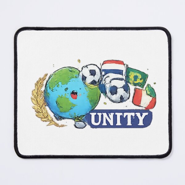 Item preview, Football Unity Around the World Sticker | Global Soccer Community Design | Cute Earth Football Art | International Football Fans United designed and sold by myteesmypassion.
