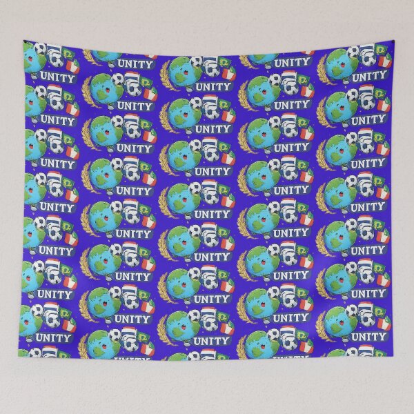 Item preview, Football Unity Around the World Sticker | Global Soccer Community Design | Cute Earth Football Art | International Football Fans United designed and sold by myteesmypassion.