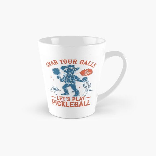 Item preview, Funny Cowboy Pickleball Grab Your Balls Big Dink Energy Vintage Mascot designed and sold by haitrieuic96.