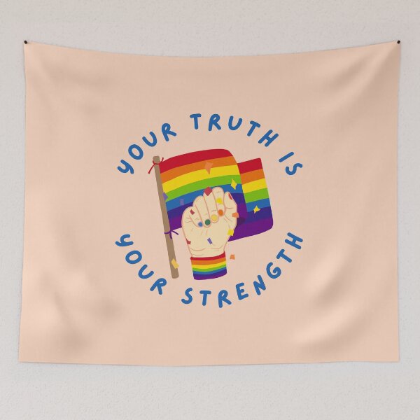 Item preview, Your Truth is your Strength Happy Pride Month Celebration 2026 rainbow LGBTQIA  designed and sold by Smuchie.