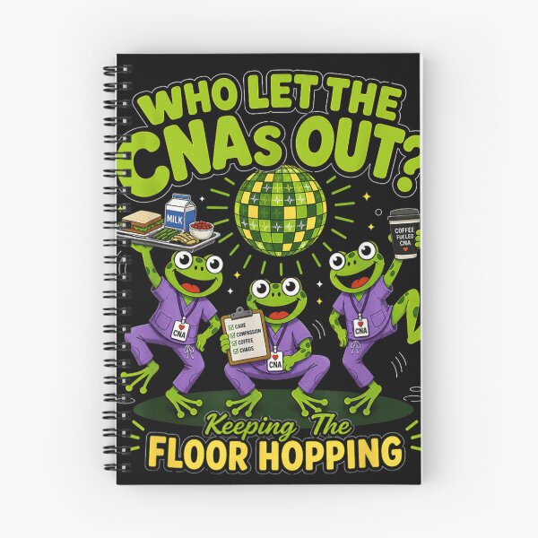 Item preview, Who Let The CNAs Out Keeping The Floor Hopping Funny Nursing Frogs designed and sold by WilliaMaler.