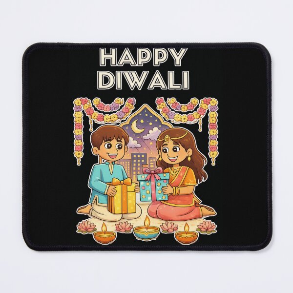 Item preview, Happy Diwali 2026 - Festival of Lights Kids Gift designed and sold by Cust-tshirts.