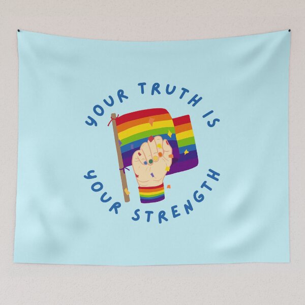 Item preview, Your Truth is your Strength Happy Pride Month Celebration 2026 rainbow LGBTQIA  designed and sold by Smuchie.