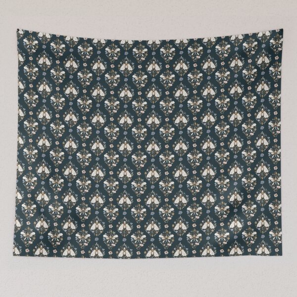 Item preview, Midnight Garden Bee with Botanical Flourishes designed and sold by EmmasStory.