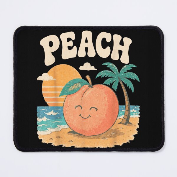 Item preview, Cute Retro Peach On The Beach Tropical Summer Vacation Aesthetic Illustration designed and sold by WilliaMaler.